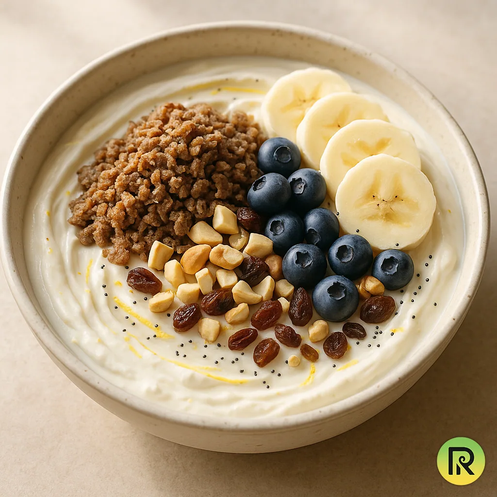 Cardamom rye skyr breakfast bowl